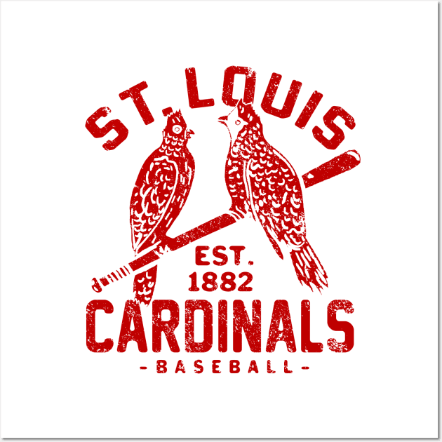 St. Louis Cardinals Old Birds 2 by Buck Tee Originals Wall Art by Buck Tee